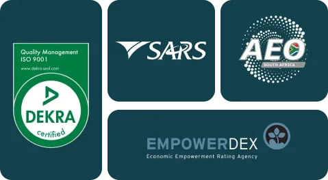 Accreditations - ISO 9001:2015, DEKRA, AEO