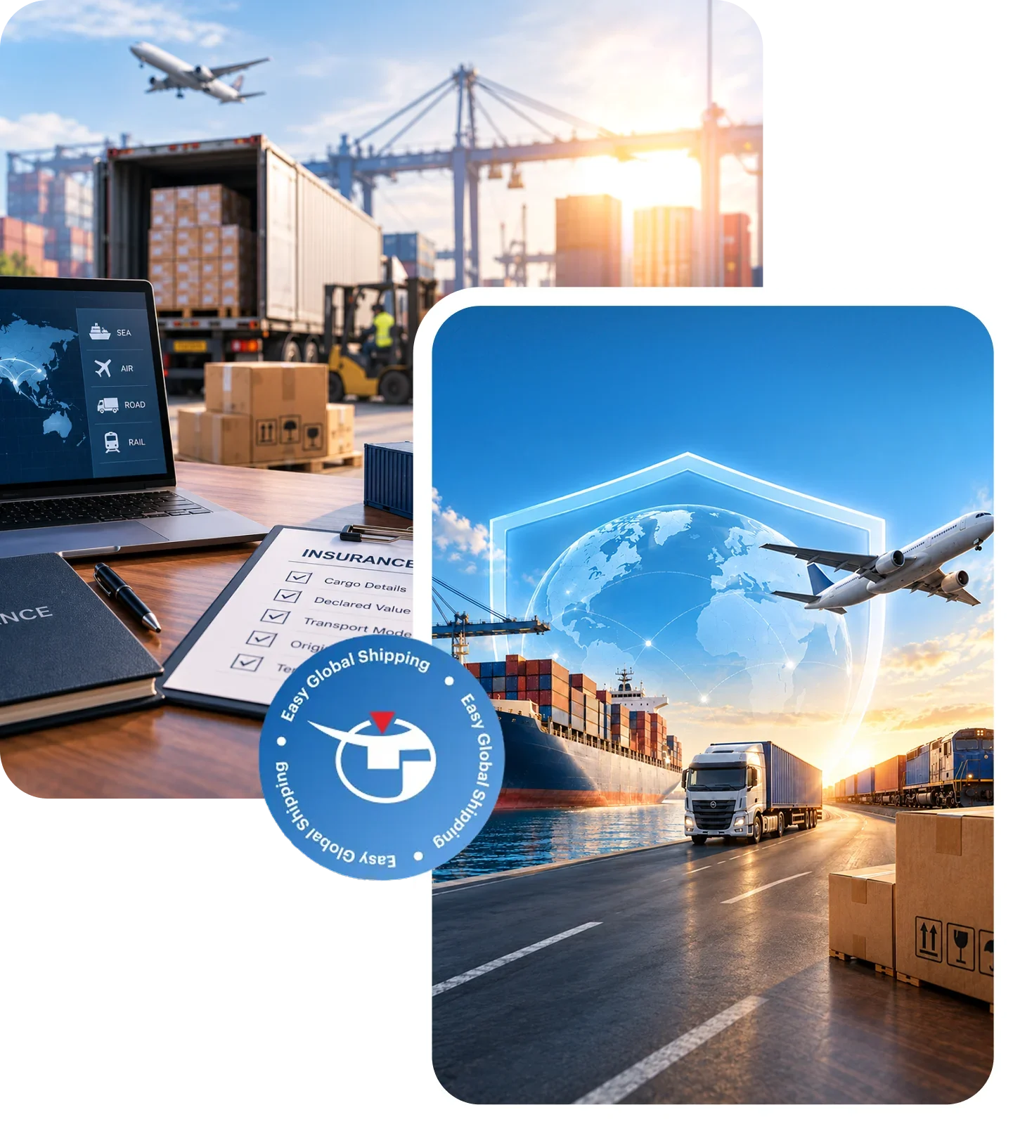 Shipment value and documentation details for cargo insurance placement