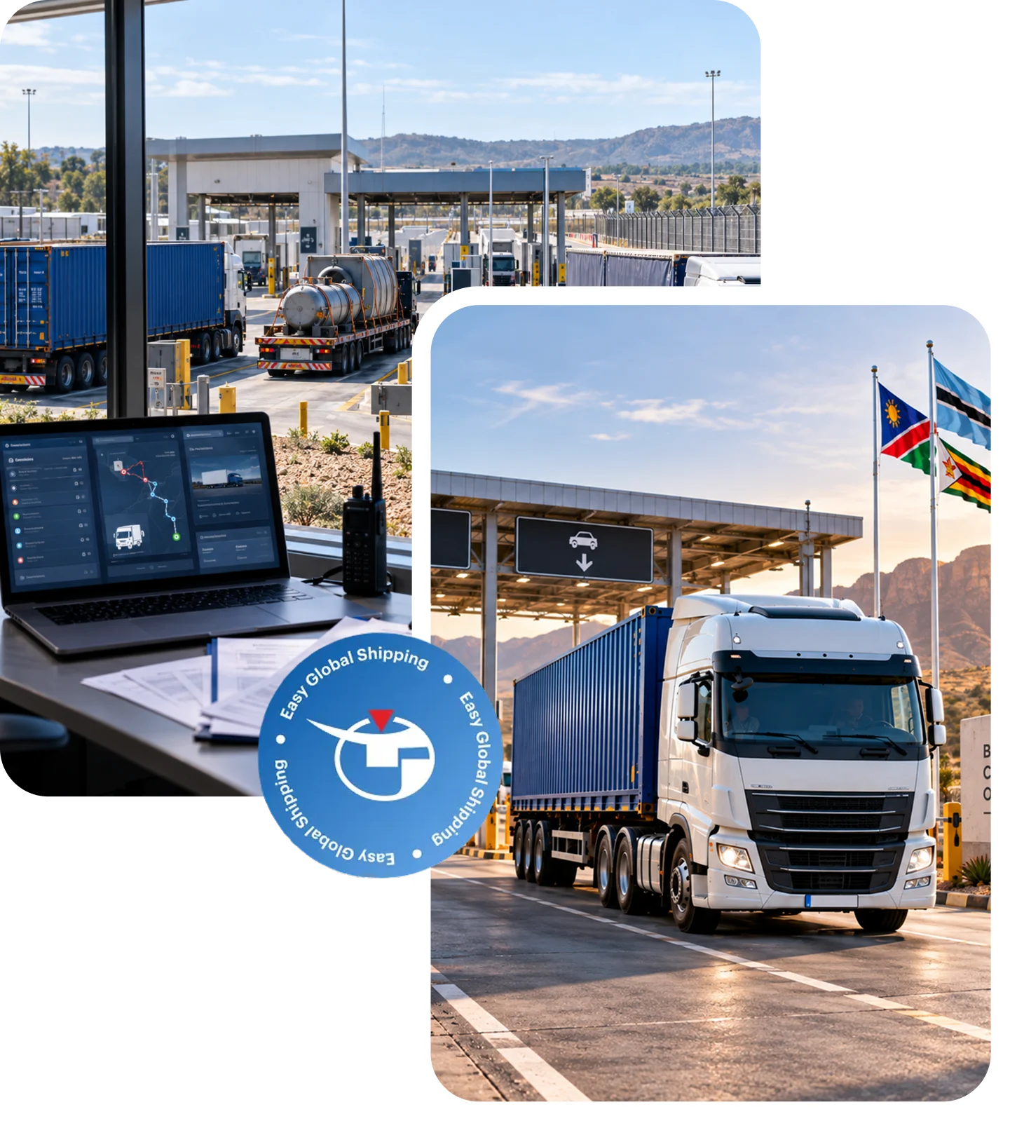 Transglobal truck ready for cross-border transport