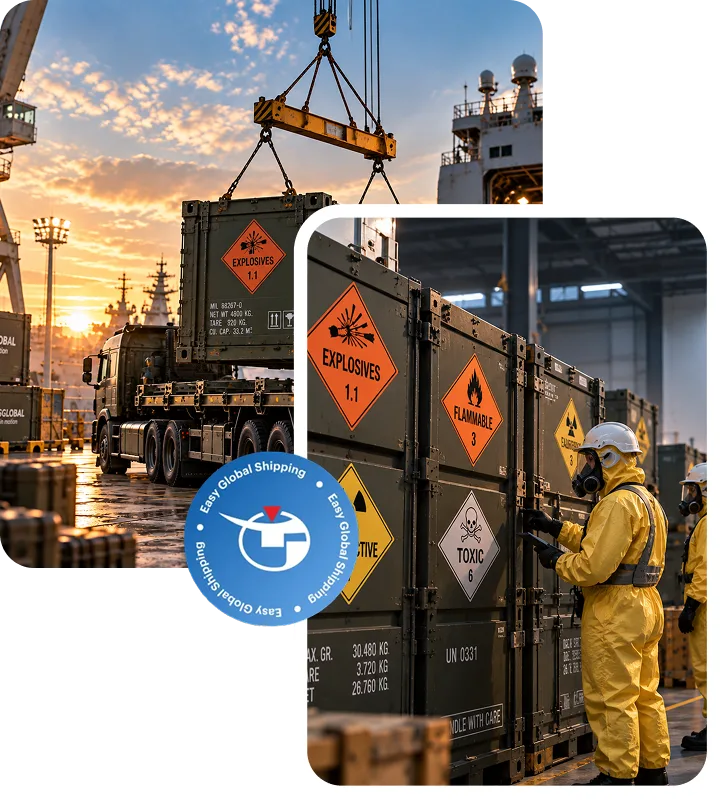 Explosives and dangerous goods handling