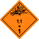 Substances with mass explosion hazard