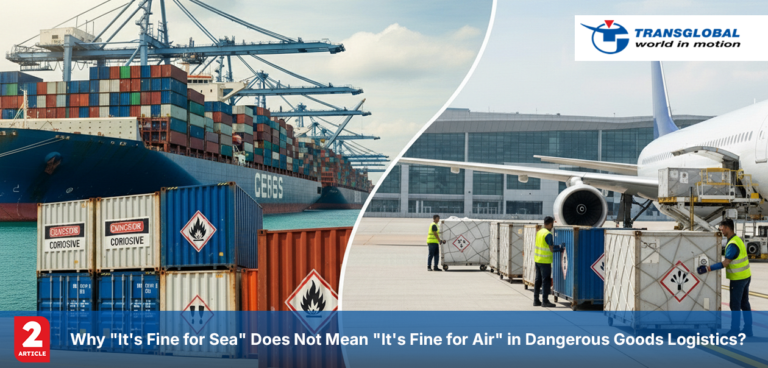 It's Fine for Sea Does Not Mean It's Fine for Air in Dangerous Goods Logistics