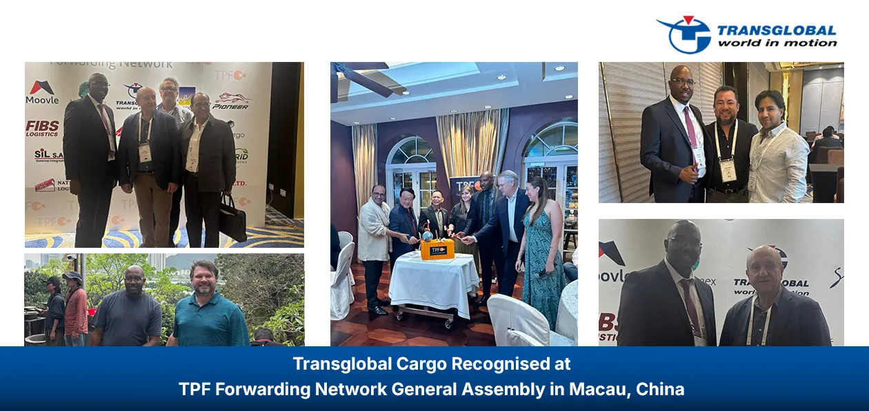 Transglobal Cargo Recognised at TPF Forwarding Network General Assembly in Macau, China