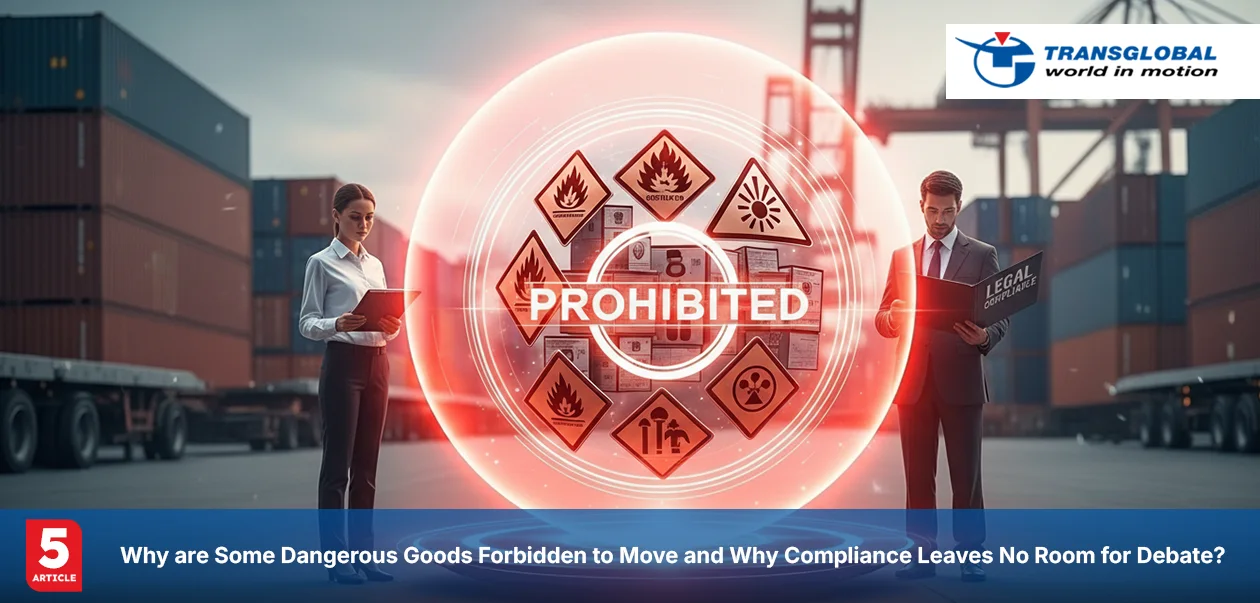 Some Dangerous Goods Forbidden to Move and Why Compliance Leaves No Room for Debate