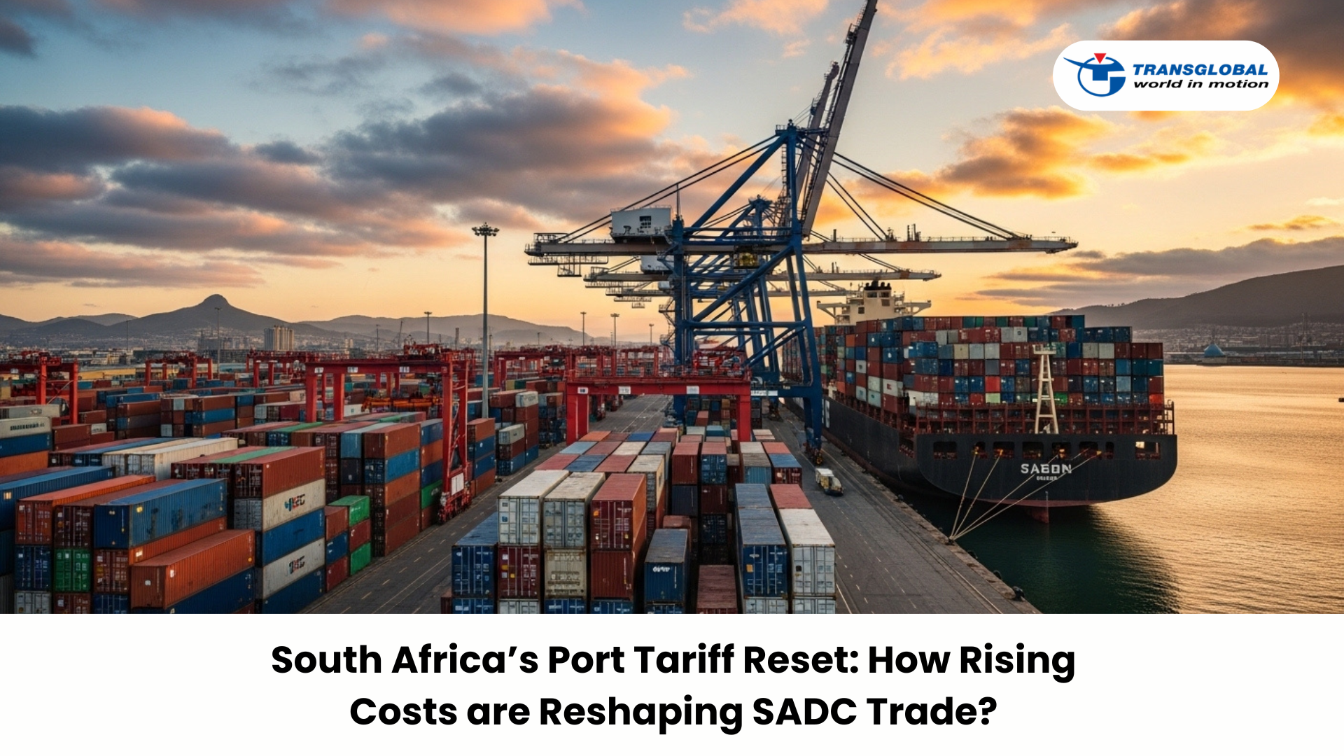 South Africa’s Port Tariff Reset How Rising Costs are Reshaping SADC Trade