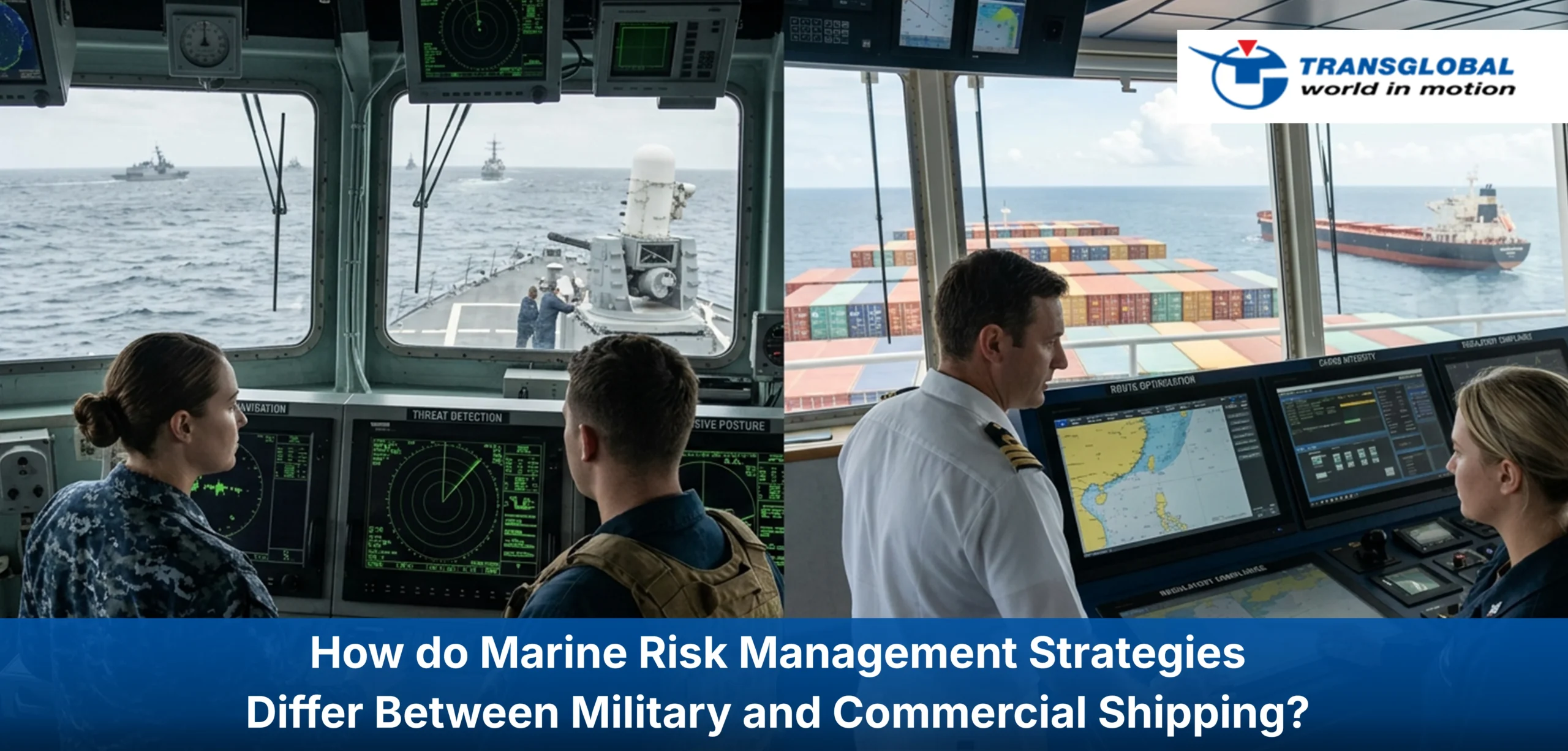 Marine Risk Management Strategies Differ Between Military and Commercial Shipping