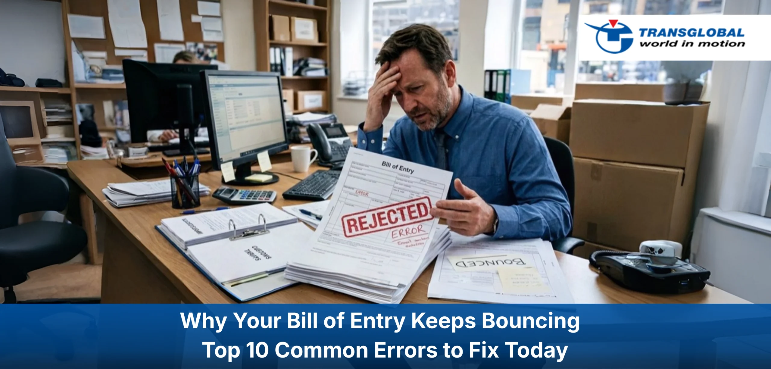 Why Your Bill of Entry Keeps Bouncing — Top 10 Common Errors to Fix Today