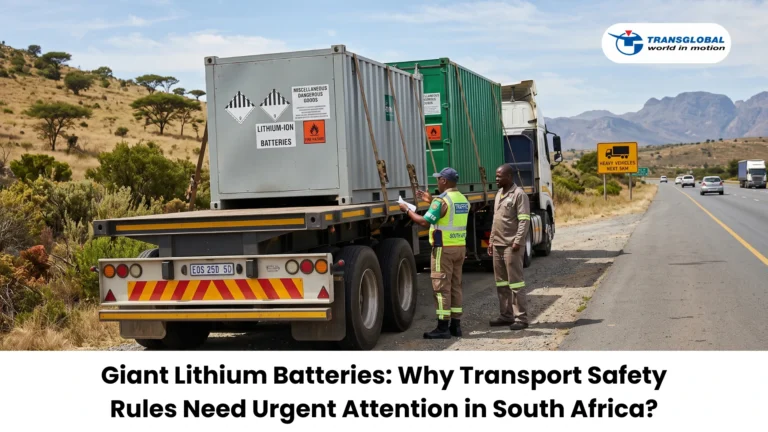 Giant Lithium Batteries: Why Transport Safety Rules Need Urgent Attention in South Africa?