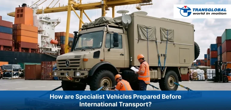 How Are Specialist Vehicles Prepared Before International Transport?