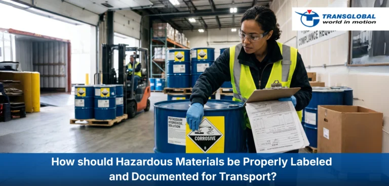 How should Hazardous Materials be Properly Labeled and Documented for Transport?