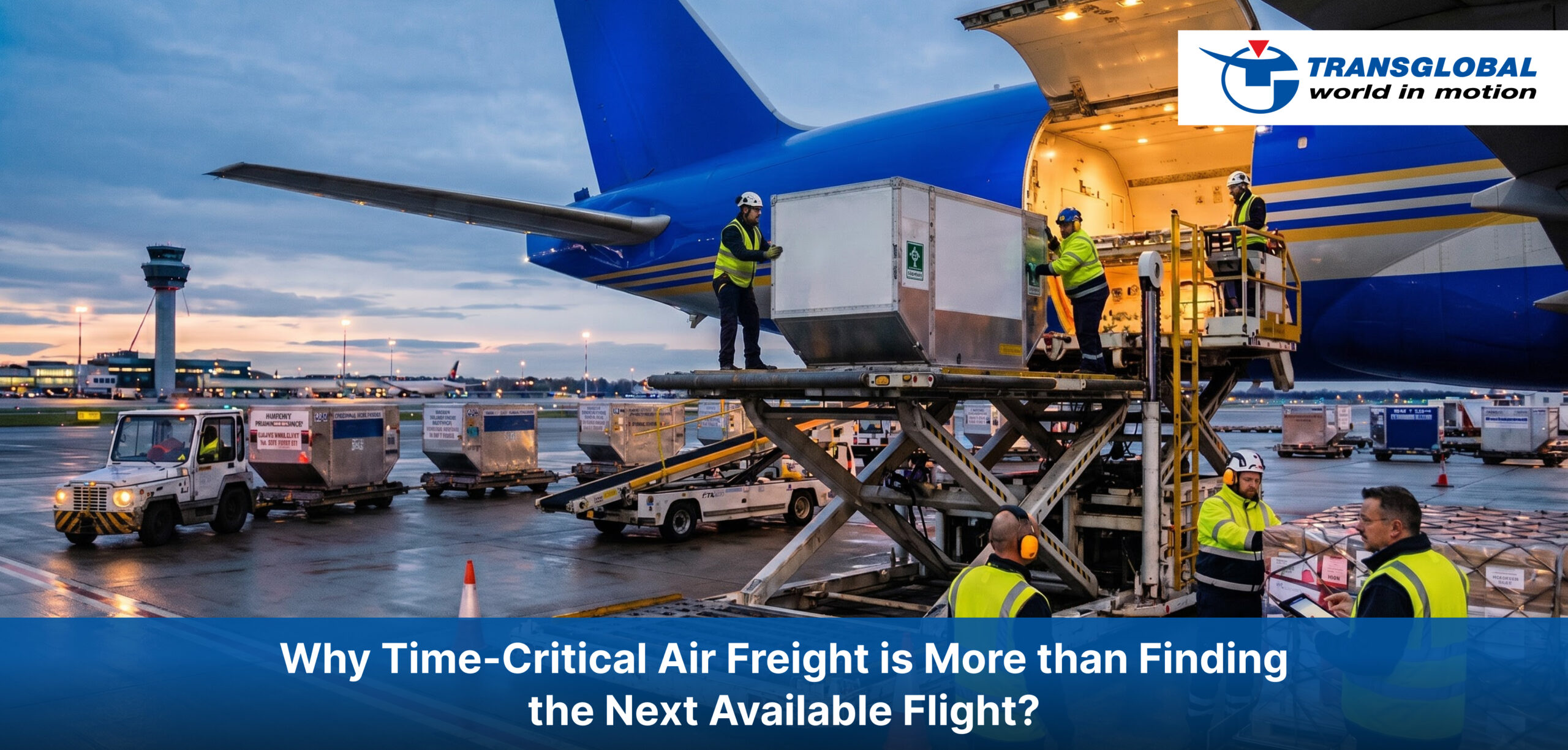 Why Time-Critical Air Freight is More than Finding the Next Available Flight?