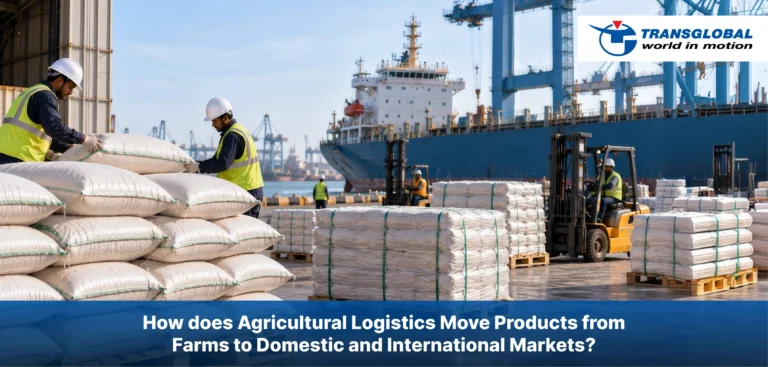 How does Agricultural Logistics Move Products from Farms to Domestic and International Markets?