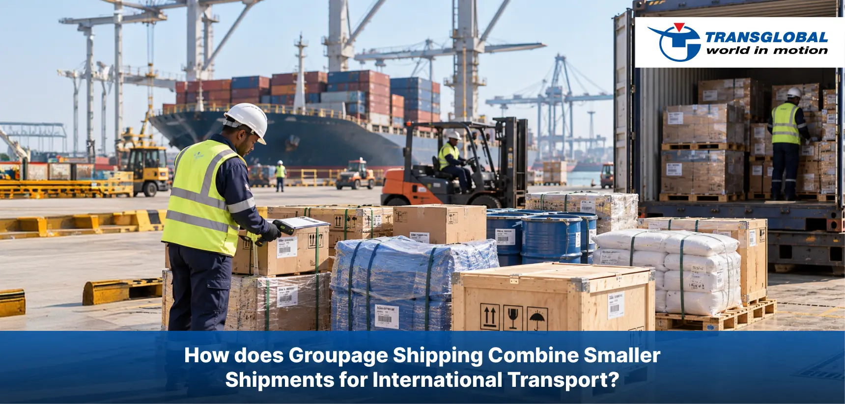 How does Groupage Shipping Combine Smaller Shipments for International Transport?