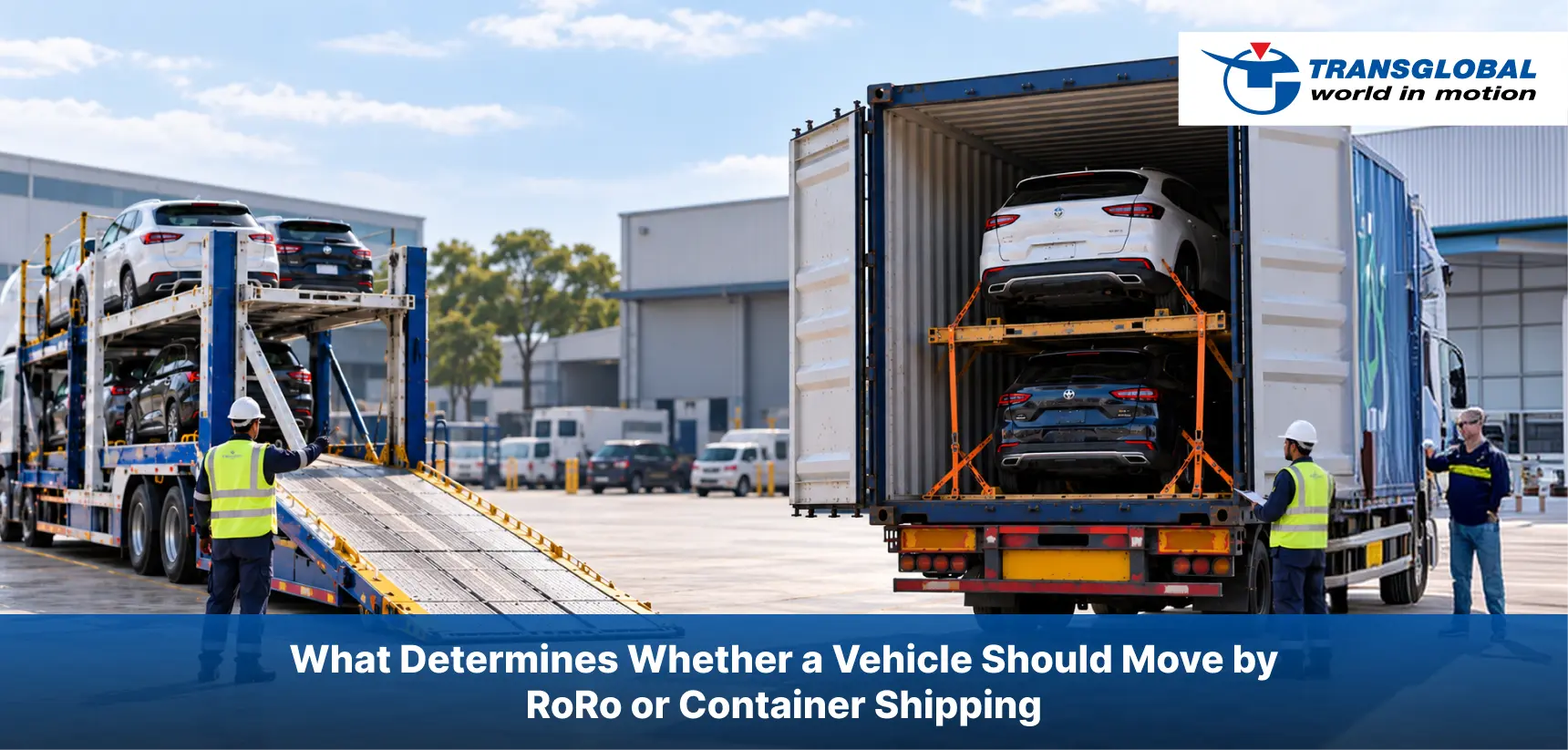 What Determines Whether a Vehicle should Move by RoRo or Container Shipping?